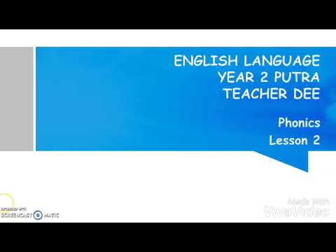 English Year 2 - Phonics Lesson 2