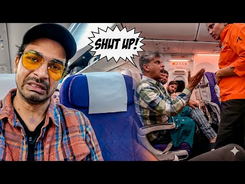 FLIGHT Mein Hui Ladhai 🤬 “Uncle Ne GAALI De Diya!