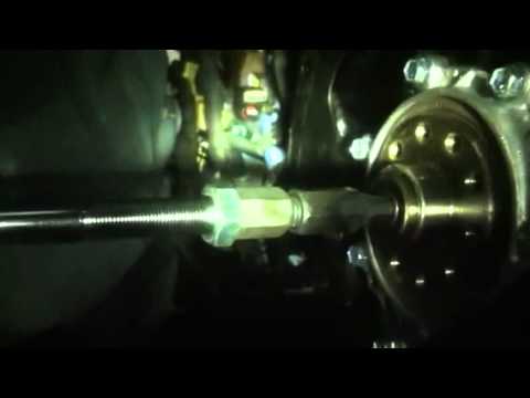 Pilot bearing being removed