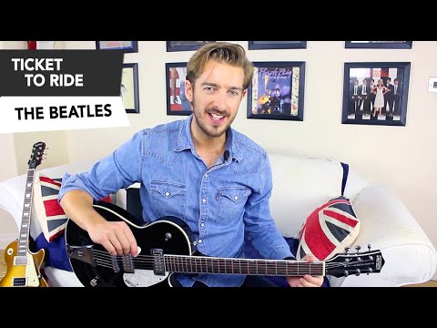 The Beatles - Ticket To Ride Guitar Lesson Tutorial ( how to play )