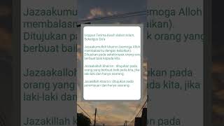 Download lagu Ucapan Terima Kasih,  Sekaligus Do'a dalam Islam mp3