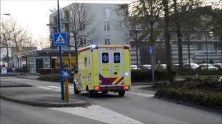 preview picture of video 'Micu 17-302 en verschillende ambulances met spoed in Gorinchem en Giessenburg'