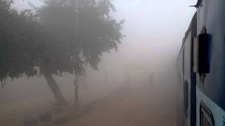Misty Journeys: Train Travel to Delhi on a Foggy Morning in India Yr 2013 #askdushyant