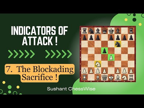 Lesson - 526 Indicators Of Attack !  7 The Blockading Sacrifice !