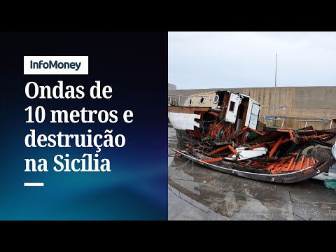 Cyclone Harry devastates Sicily and even floods a seaside restaurant | InfoMoney News