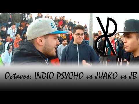 Octavos INDIO PSYCHO vs JUAKO vs JB | Capues Rap 24/02/17