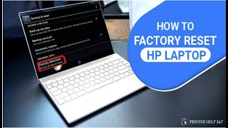 How to factory reset your HP laptop