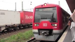 preview picture of video 'Hamburg-Wilhelmsburg Railway Station, Germany - 13th October, 2014'