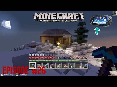 EPIC Snow Village Build in Minecraft PS VITA!