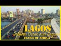 A mega-city Between Ocean and Laguna - Lagos Nigeria 2021 - Venice of Africa - 4k ultra HD video