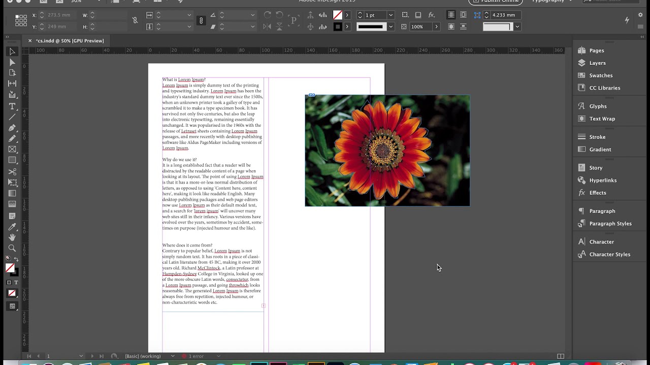 Cut and paste into a shape using Adobe InDesign. Time to skip to 0.29