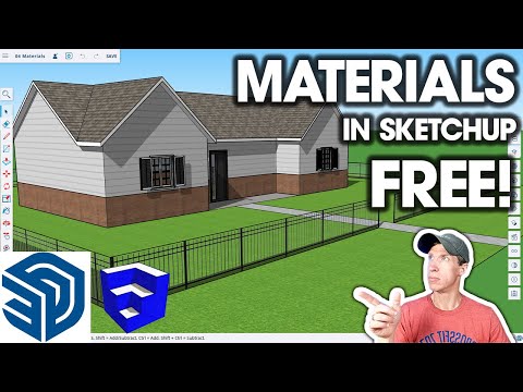 Getting Started with SketchUp Free in 2025 - Lesson 4 - Adding Materials!