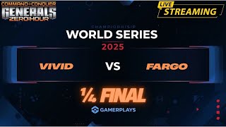 🔥Епічна 1/4 World Series 2025 | ViViD vs Fargo (BO13) | Generals Zero Hour 🇺🇦 LIVE