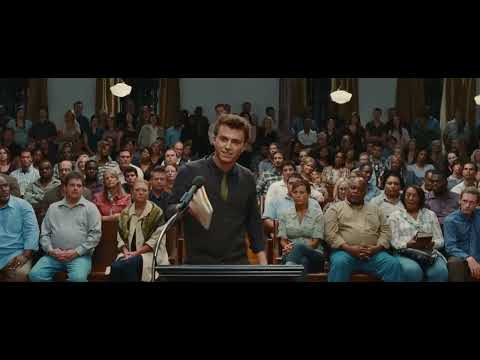 Footloose (2011) trailer still with warehouse and headlights before dance