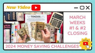 Cash Stuffing Money Saving Challenges for March Weeks #1 & #2 - TracEy Monster Savings on Etsy
