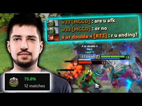 W33 Tiny MID Combo Kill + Fountain Farming - 75% Winrate in 12 Matches