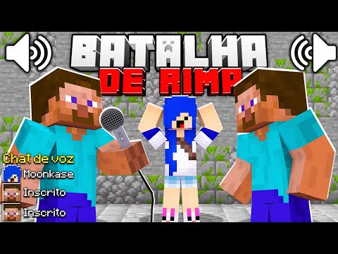eu fiz uma batalha de Rap com inscritos no Minecraft...