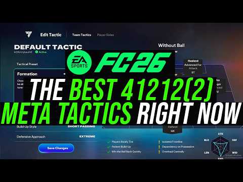Yoshi's 41212(2) META CUSTOM TACTICS REVIEW & FORMATION GUIDE - FC 26