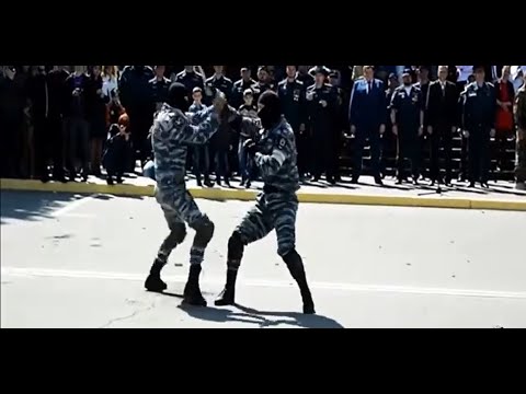 Combat Sambo being performed by Russian soldiers