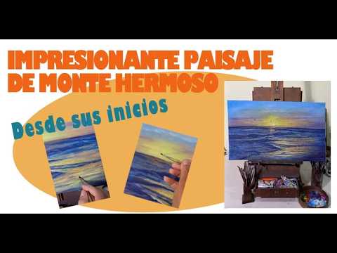 PINTO UN PAISAJE DE MONTE HERMOSO... Y QUEDO FABULOSO