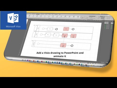 How to add a Microsoft Visio drawing to PowerPoint and animate it