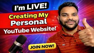 👉 I’m LIVE 🔴 Creating My Personal YouTube Website | Full Coding Setup 🚀