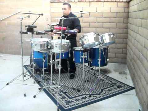 los chilaqz's chico throwin it down on percussion for S.L.P