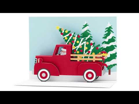 Santa’s Truck Holiday Pop-Up Cards - Set of 8