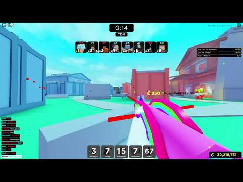 Playing against Not_Liink on her stream! | 200+ subs! | Big paintball | Roblox