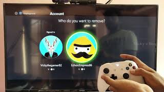 How to Remove USER accounts from XBOX One Console?