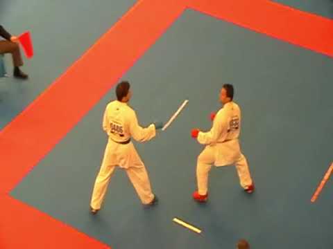 Margaritopoulos Spyridon GRE vs Aboubaker Mekhfi ALG 19th World Karate Championships Japan 2008