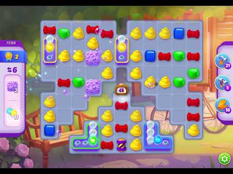 HomeScapes Level 7598 no boosters (14 moves)