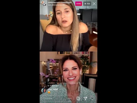 IG Live Alessandra Rampolla con Romina Castro