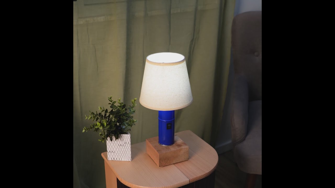 A rechargeable lamp from old led-lamp and power bank ⚡ WOW! #woodmood #recycling #diy