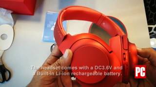 Video thumbnail for Unboxing the Sony Hear.On MDR-100ABN Headphones by PCMag Middle East
