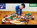 Johny Opens Subway Train Toys With Brio Deluxe Railway Set