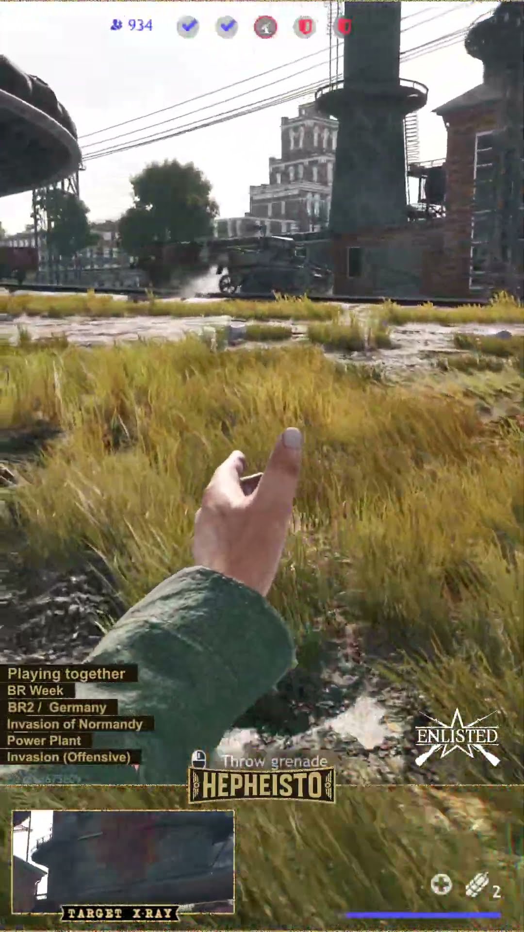 Rifleman eliminates Tank M3 Stuart with Flamethrower with Explosion Pack