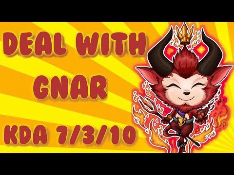 TEEMO vs GNAR TOP - KDA 7/3/10 - HOW TO PLAY VS GNAR - League of Legends Ranked Game #65