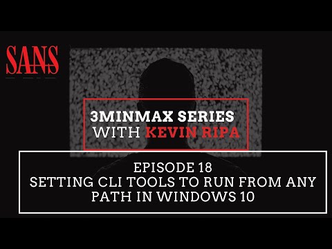 Episode 18: Setting CLI tools to run from any path in Windows 10