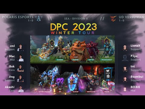 Polaris Esports vs UD Vessuwan (game1) | 2023 SEA DPC Division II Winter Tour | Day 2