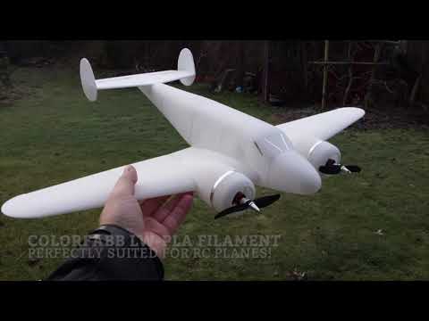 RC planes printed with LW-PLA, colorFabb's lightweight 3D printing filament