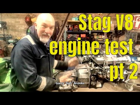 In the workshop - Stag V8 engine test Part 2