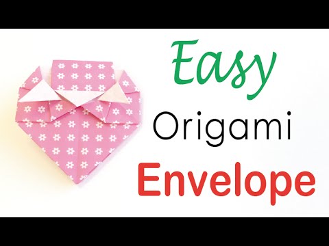 Easy☺︎ Origami Paper Strawberry Letter Envelope【A4 paper】- Origami Kawaii 〔#125〕