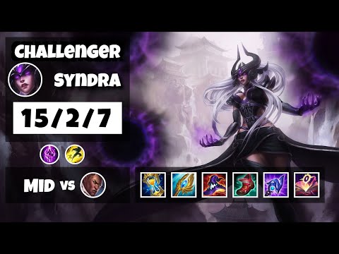Syndra vs Lucian Mid 11.6 Challenger Gameplay S11 (15/2/7) - NA