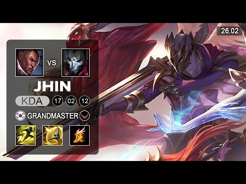 Jhin vs Lucian ADC - KR Challenger - Patch 26.02 Season 16