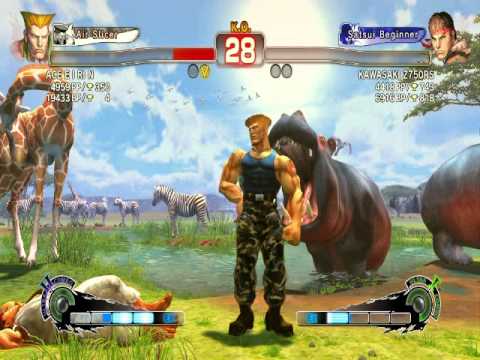 SSFIVAE:  Guile (ACE E I RI N) vs. Ryu (KAWASAKI Z750RS) HD