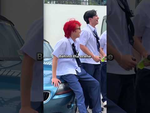 Actual scene vs behind the scene😅| Ang Mutya ng Section E #shorts