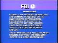 Columbia Tristar FBI Warning 1999