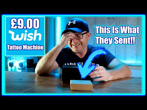 I Bought A £9.00 Tattoo Machine From WISH & Compared It With A Cheyenne Hawk Pen! How NOT To Tattoo!