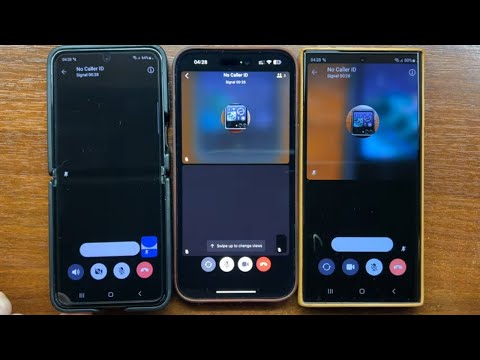 Samsung Galaxy Z Flip 5 vs iPhone 14 Pro Max vs Samsung Galaxy S23 Ultra Signal Group Incoming Call